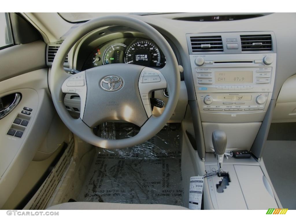 2011 Toyota Camry Hybrid Bisque Dashboard Photo #45799347