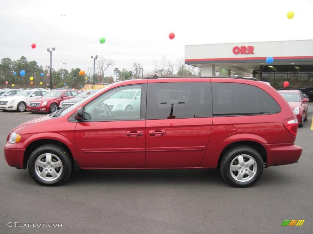 Inferno Red Crystal Pearl 2006 Dodge Grand Caravan SXT Exterior Photo #45799527