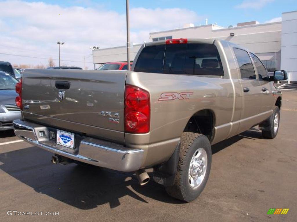 Light Khaki Metallic 2008 Dodge Ram 2500 SXT Mega Cab 4x4 Exterior Photo #45799753