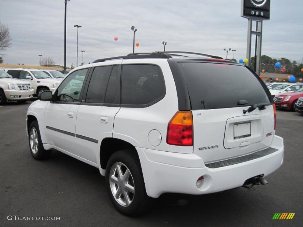 2008 Envoy SLT - Summit White / Ebony photo #3