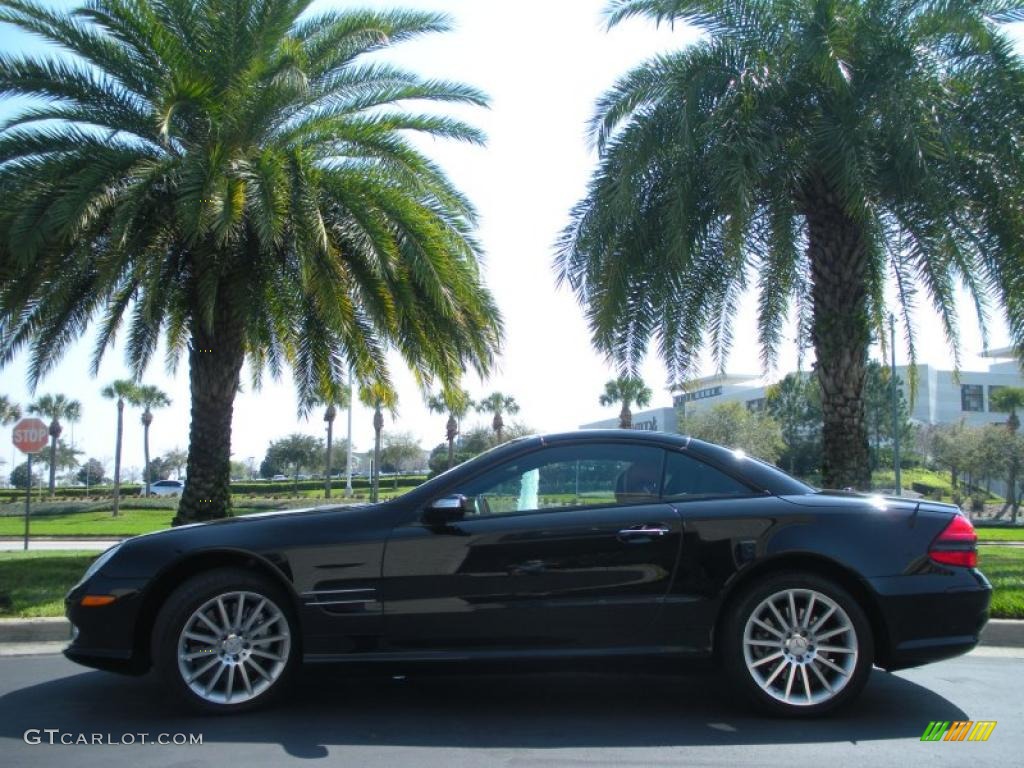 Black 2008 Mercedes-Benz SL 550 Roadster Exterior Photo #45801549