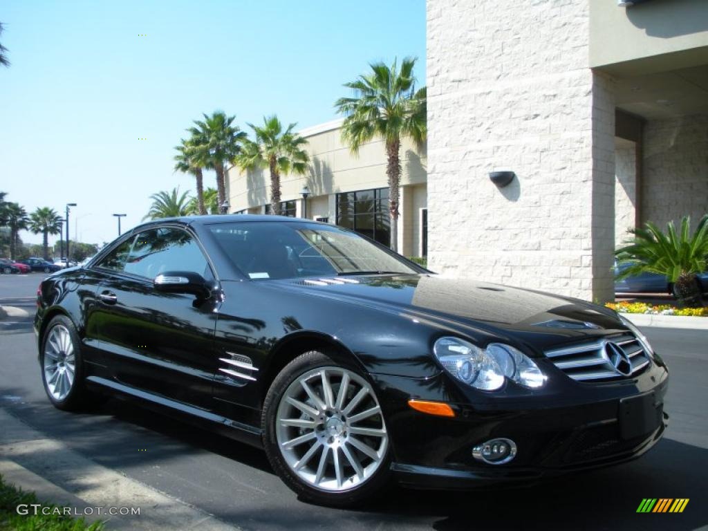 Black 2008 Mercedes-Benz SL 550 Roadster Exterior Photo #45801581