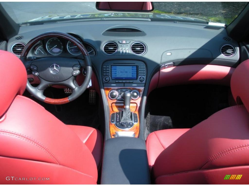 2008 Mercedes-Benz SL 550 Roadster Red Dashboard Photo #45801717