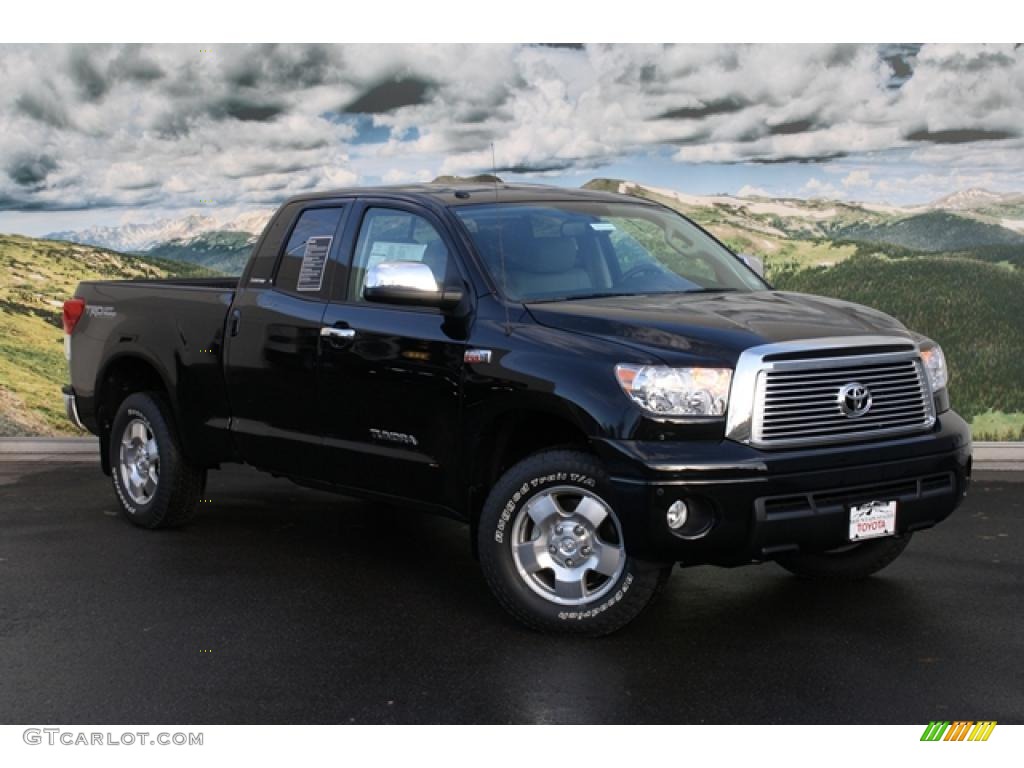 2011 Tundra Limited Double Cab 4x4 - Black / Graphite Gray photo #1