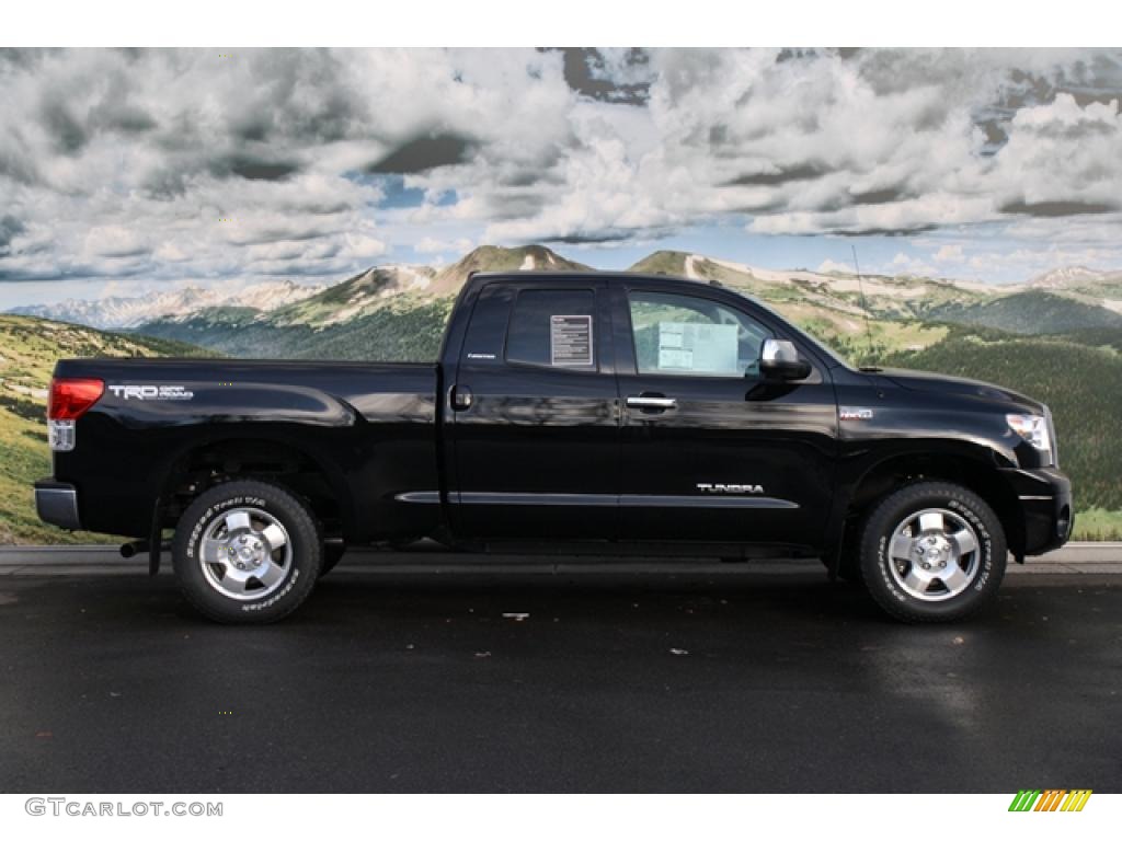 2011 Tundra Limited Double Cab 4x4 - Black / Graphite Gray photo #2