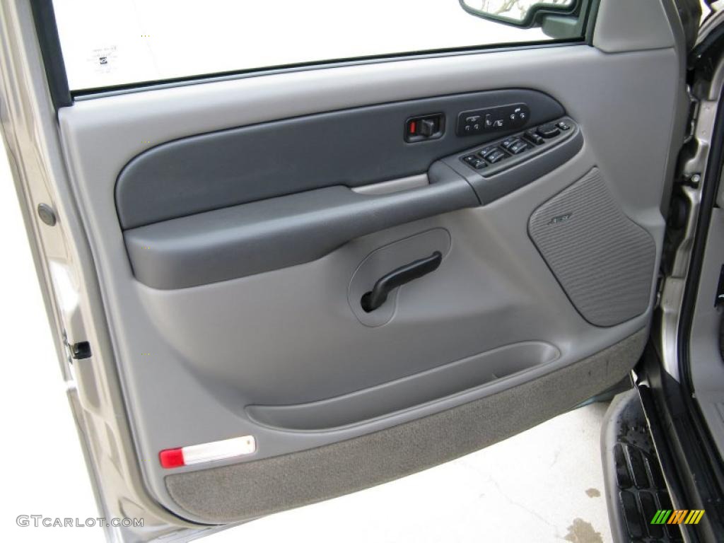 2003 GMC Yukon XL SLT Pewter/Dark Pewter Door Panel Photo #45801933