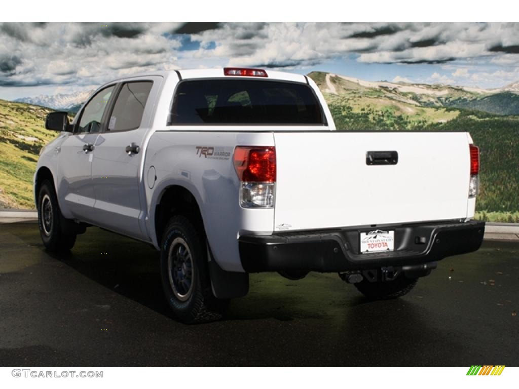 2011 Tundra TRD Rock Warrior CrewMax 4x4 - Super White / Graphite Gray photo #3