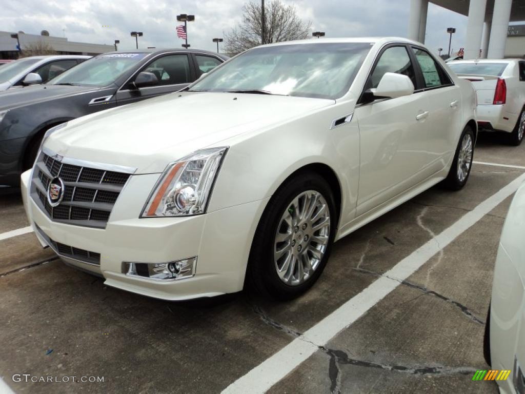 White Diamond Tricoat 2011 Cadillac CTS 3.6 Sedan Exterior Photo #45802509