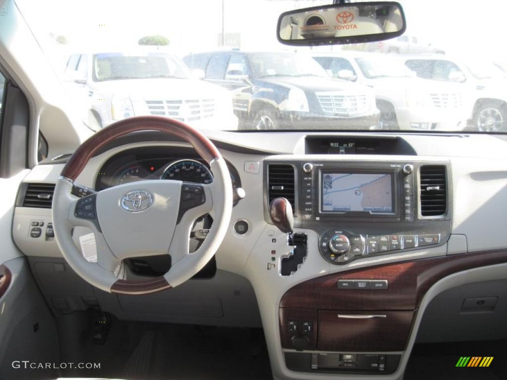 2011 Toyota Sienna Limited Light Gray Dashboard Photo #45802577