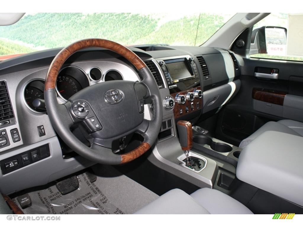 Graphite Gray Interior 2011 Toyota Tundra Platinum CrewMax 4x4 Photo #45802773