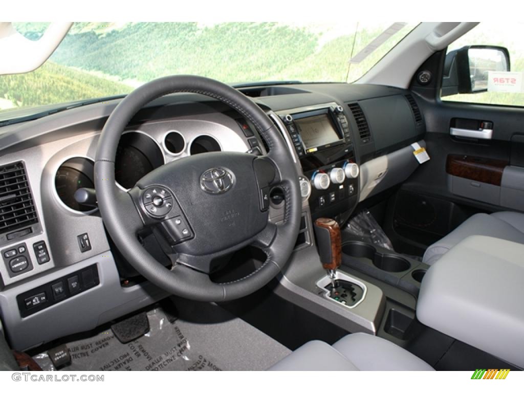 Graphite Gray Interior 2011 Toyota Tundra Limited Double Cab 4x4 Photo #45802905