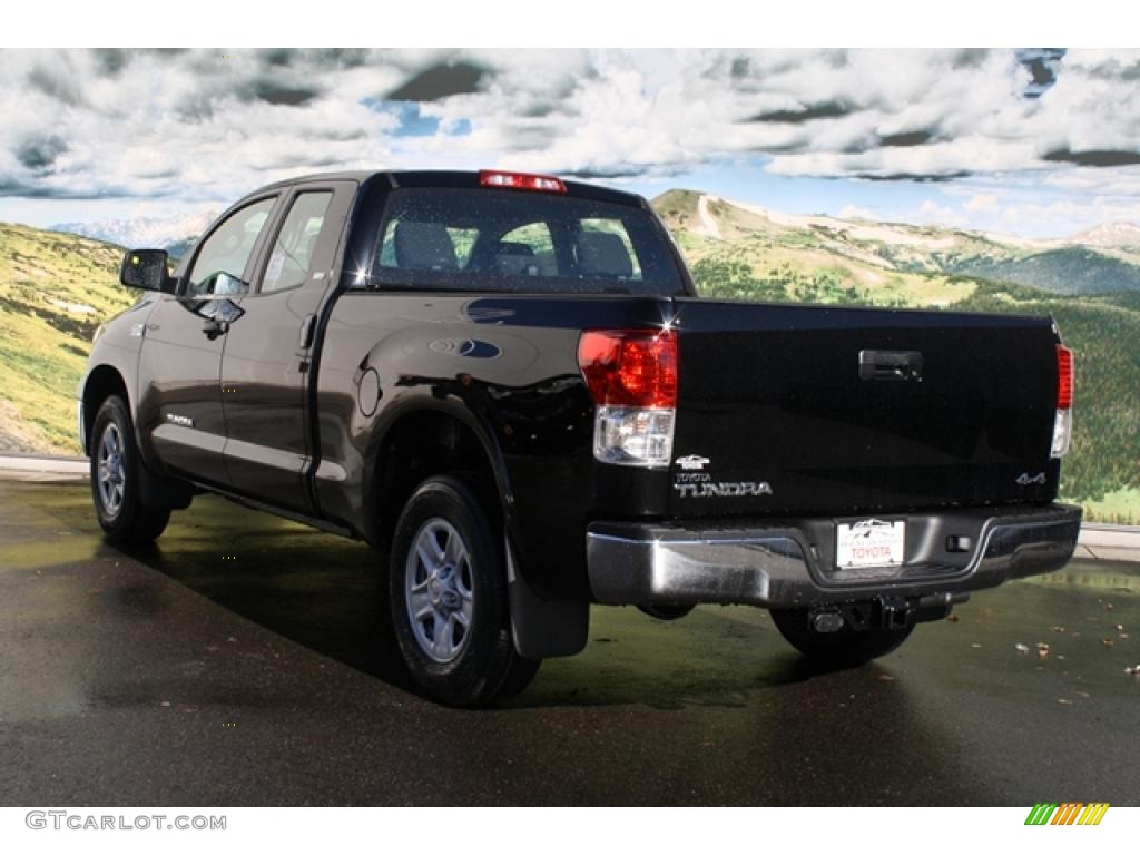 2011 Tundra SR5 Double Cab 4x4 - Black / Black photo #3