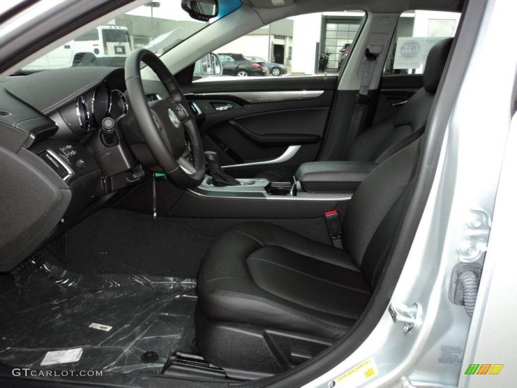 Ebony Interior 2011 Cadillac CTS 3.0 Sedan Photo #45803625