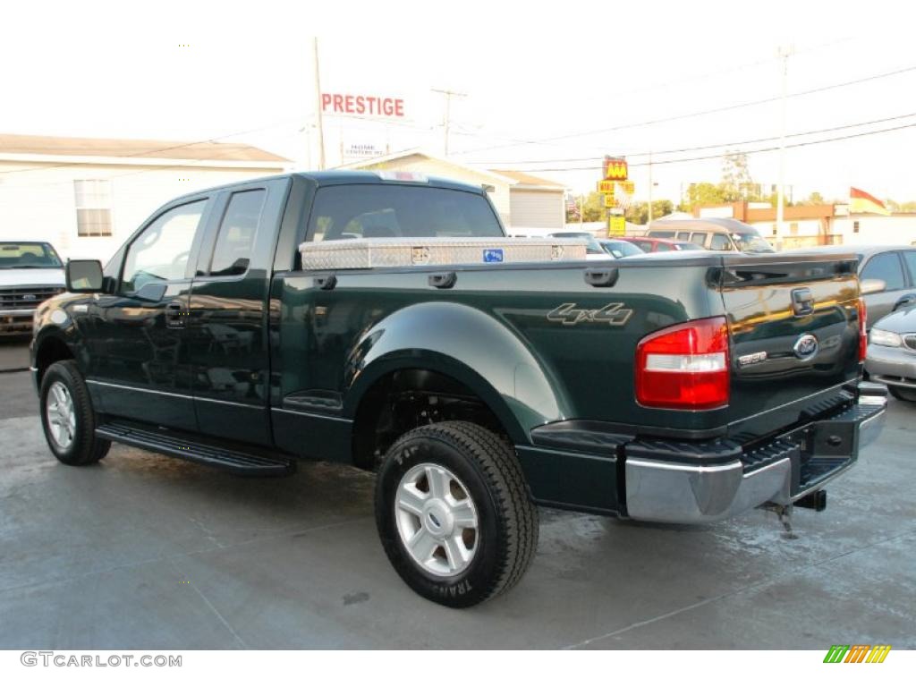 2004 F150 XLT SuperCab 4x4 - Aspen Green Metallic / Tan photo #10