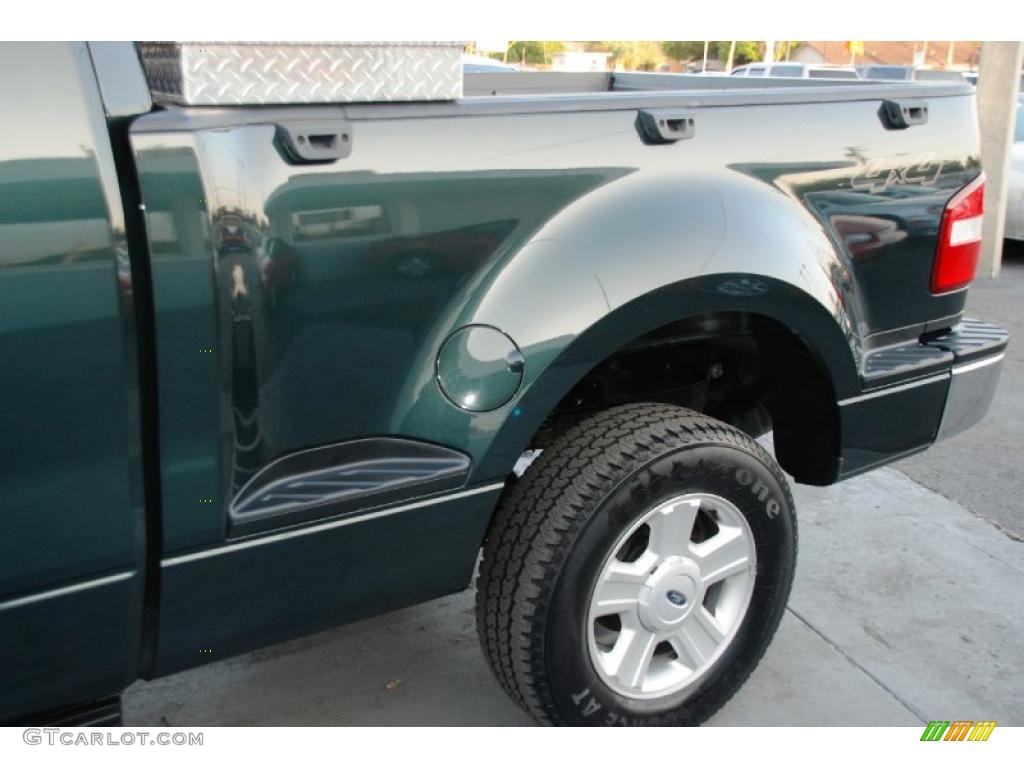 2004 F150 XLT SuperCab 4x4 - Aspen Green Metallic / Tan photo #13