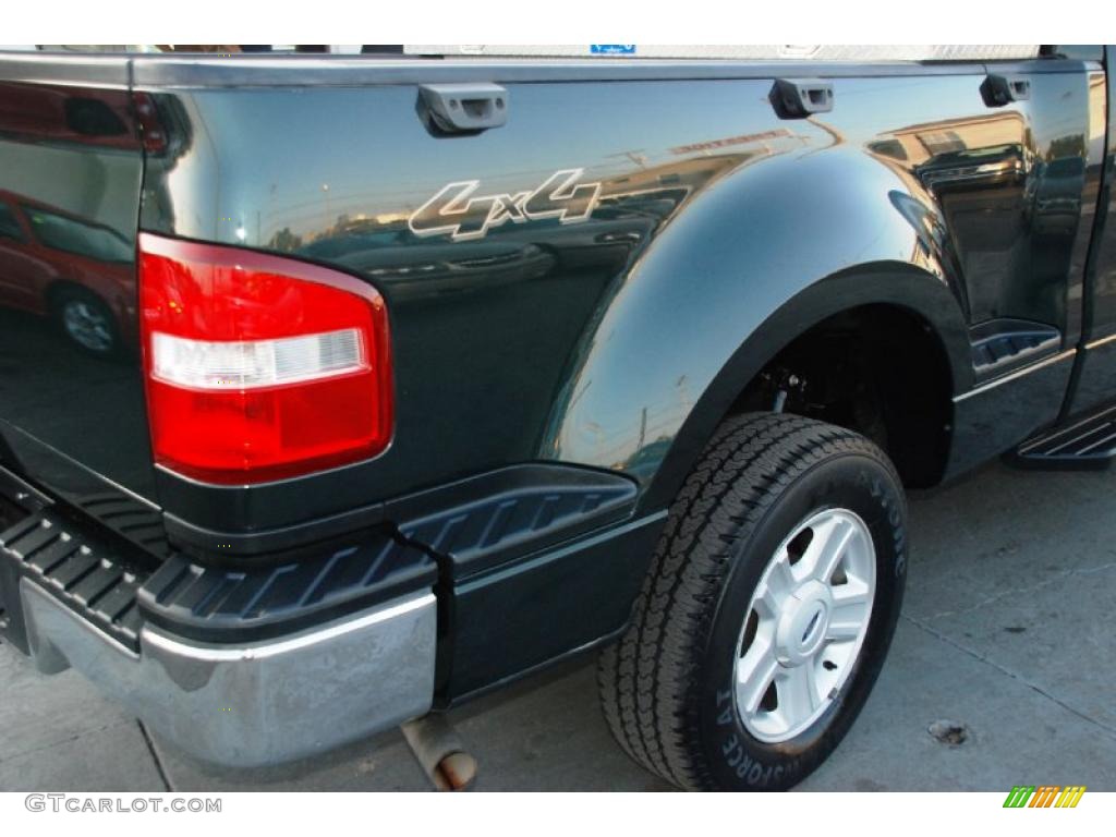 2004 F150 XLT SuperCab 4x4 - Aspen Green Metallic / Tan photo #14