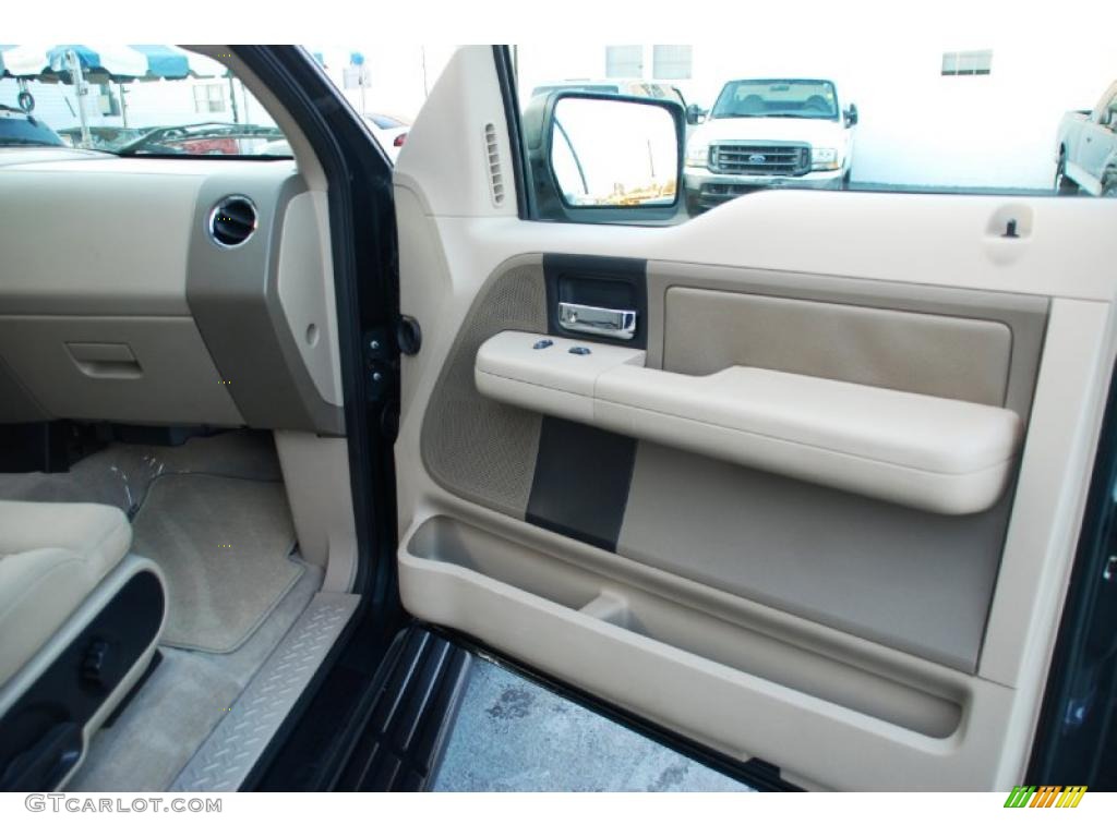2004 F150 XLT SuperCab 4x4 - Aspen Green Metallic / Tan photo #29