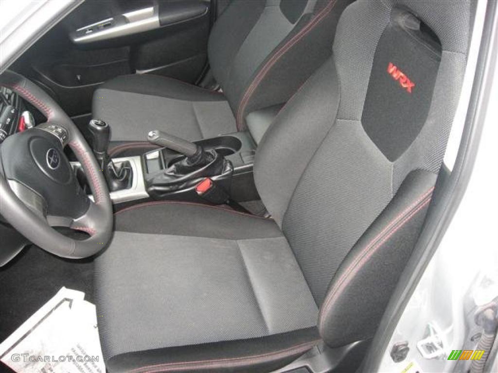 Carbon Black Interior 2010 Subaru Impreza WRX Sedan Photo #45805101