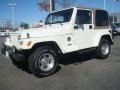 Stone White 2002 Jeep Wrangler Sahara 4x4 Exterior