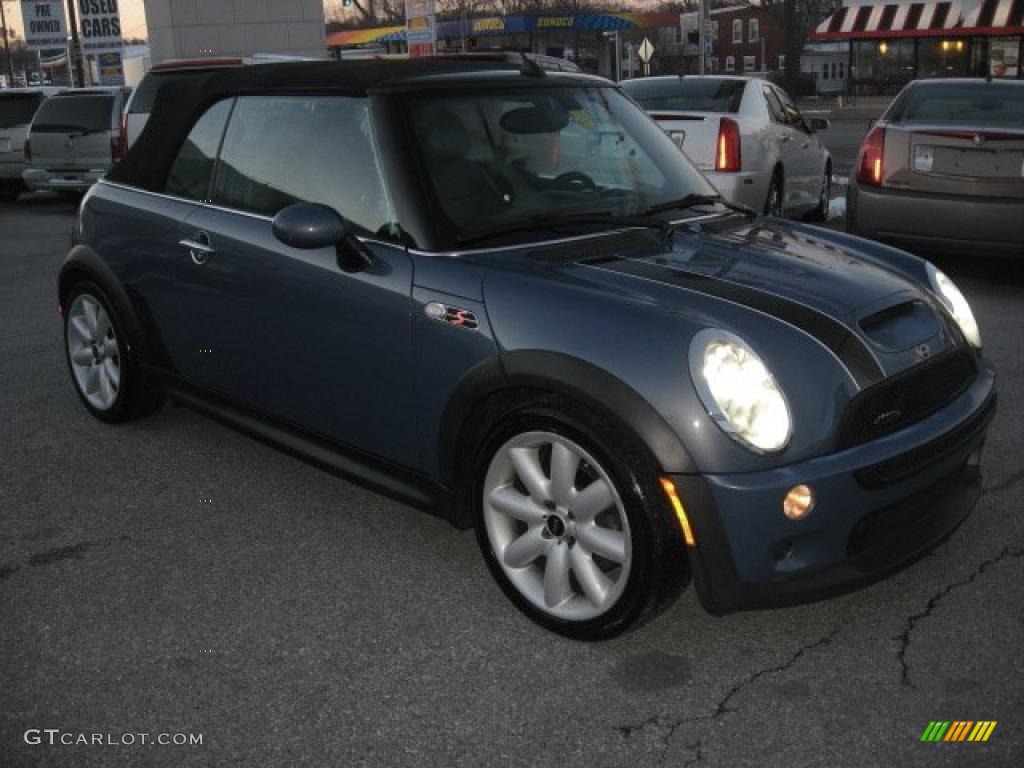 Cool Blue Metallic 2005 Mini Cooper S John Cooper Works Convertible Exterior Photo #45805737