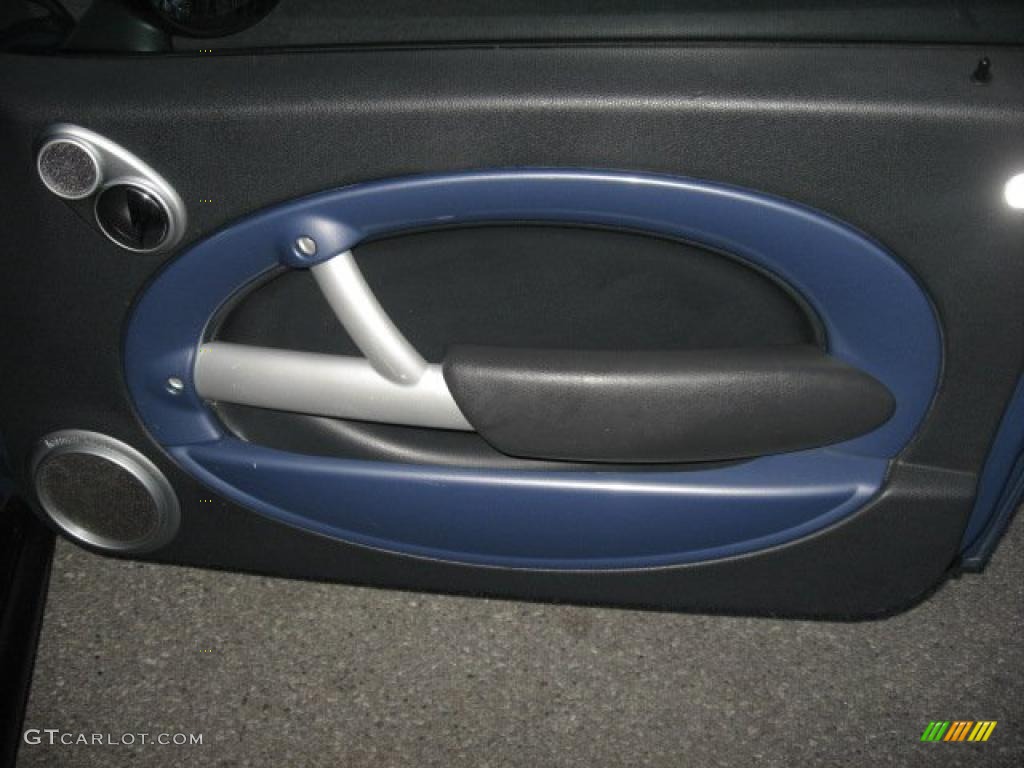 2005 Mini Cooper S John Cooper Works Convertible Panther Black Door Panel Photo #45806185