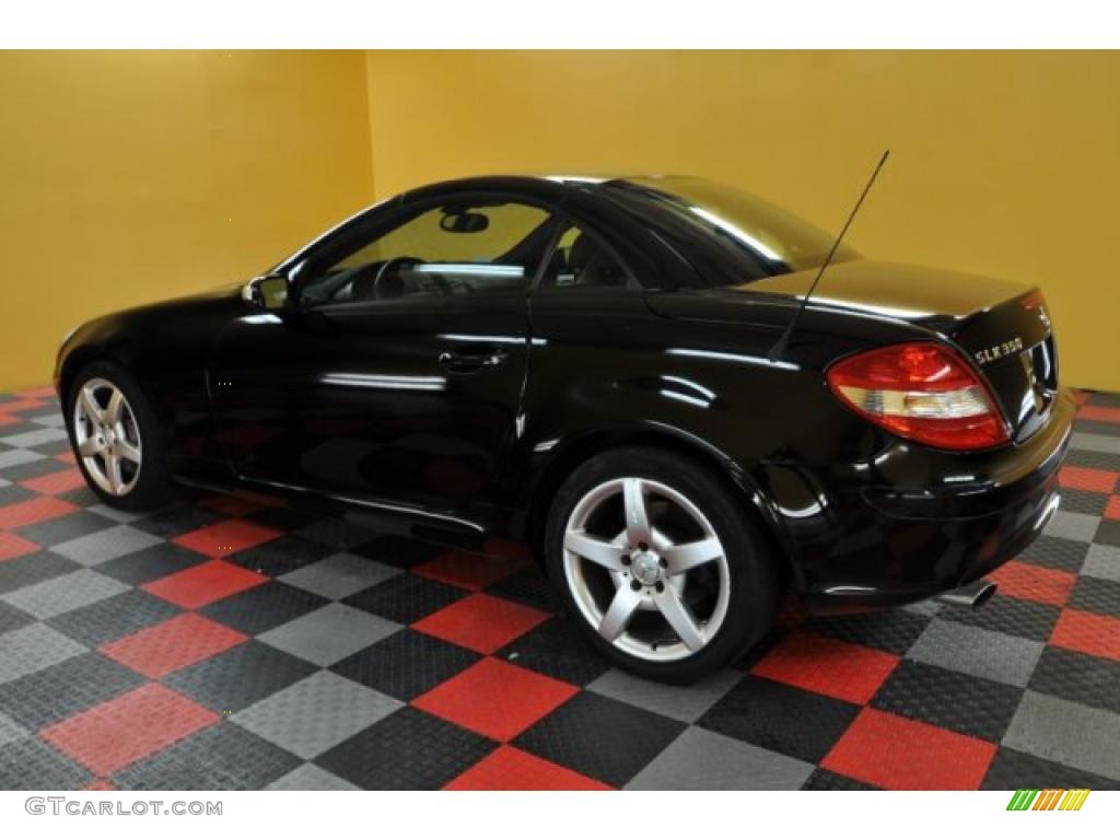 2005 SLK 350 Roadster - Black / Black photo #3