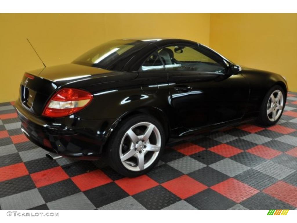 2005 SLK 350 Roadster - Black / Black photo #4