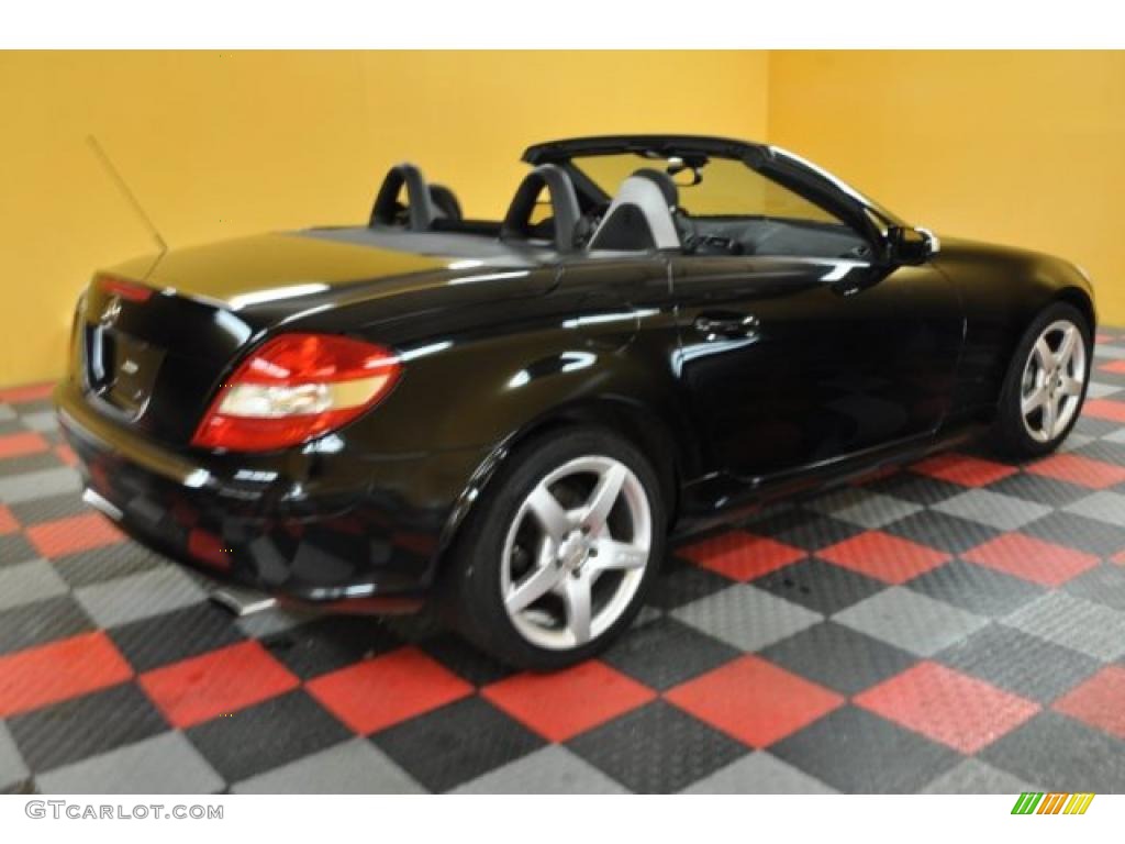 2005 SLK 350 Roadster - Black / Black photo #6