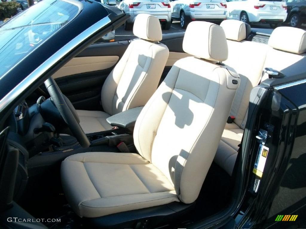 Savanna Beige Interior 2011 BMW 1 Series 128i Convertible Photo #45807205