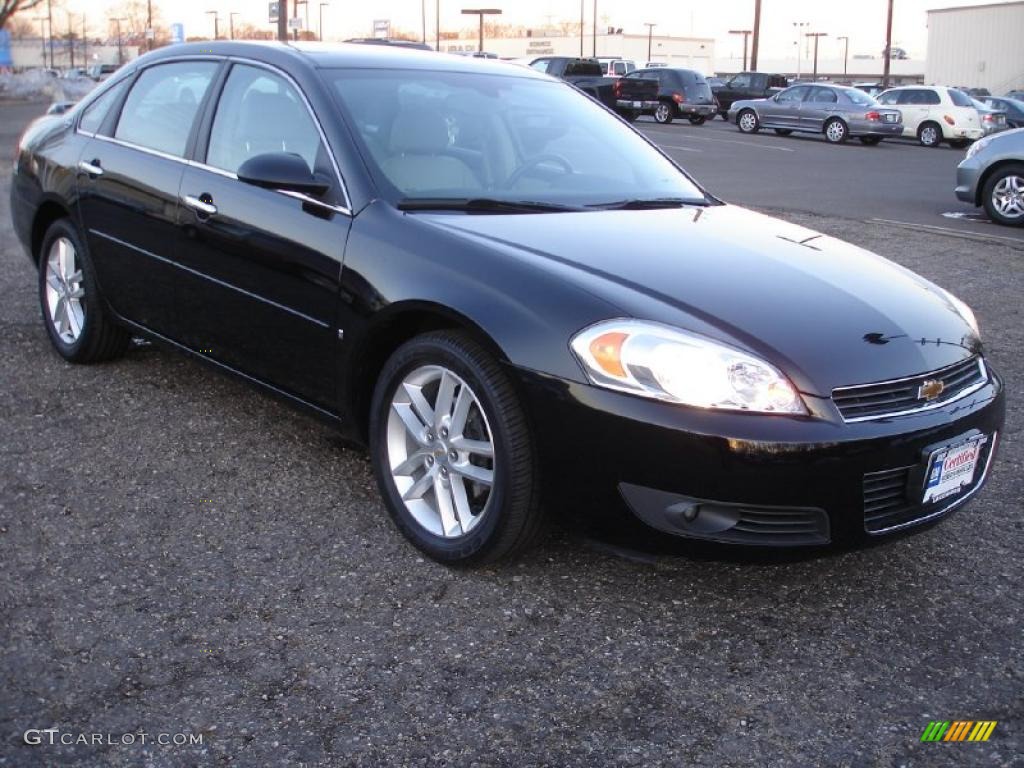 2008 Impala LTZ - Black / Neutral Beige photo #3