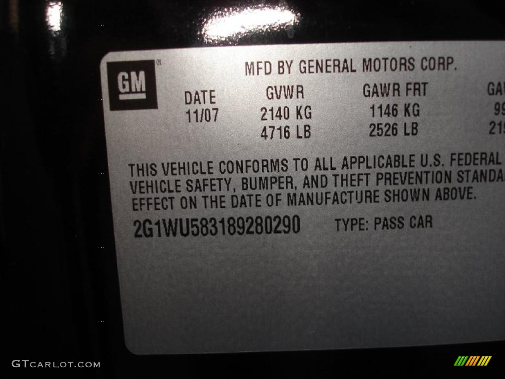 2008 Impala LTZ - Black / Neutral Beige photo #15