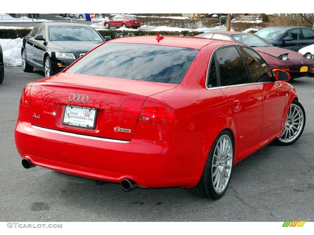 Brilliant Red 2008 Audi A4 2.0T quattro S-Line Sedan Exterior Photo #45809719