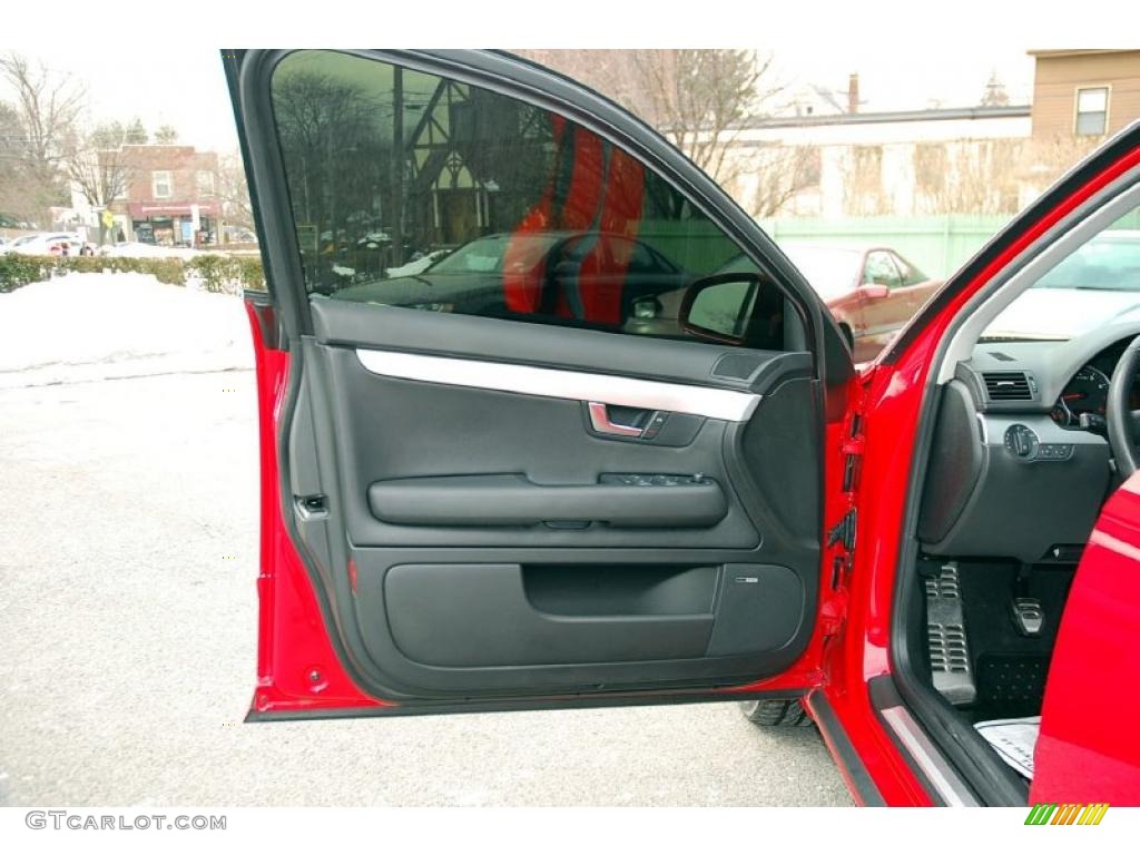 2008 A4 2.0T quattro S-Line Sedan - Brilliant Red / Black photo #16