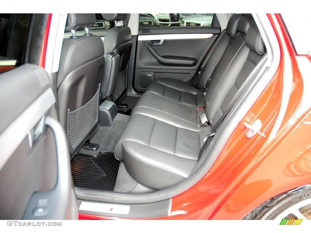 Black Interior 2008 Audi A4 2.0T quattro S-Line Sedan Photo #45809939