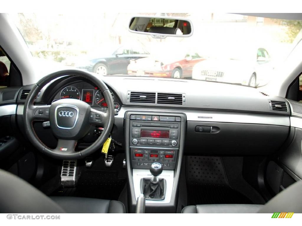 2008 Audi A4 2.0T quattro S-Line Sedan Black Dashboard Photo #45809963