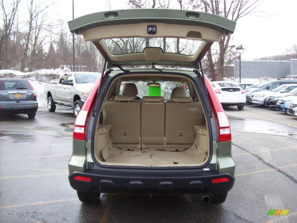 2008 CR-V LX 4WD - Green Tea Metallic / Ivory photo #8