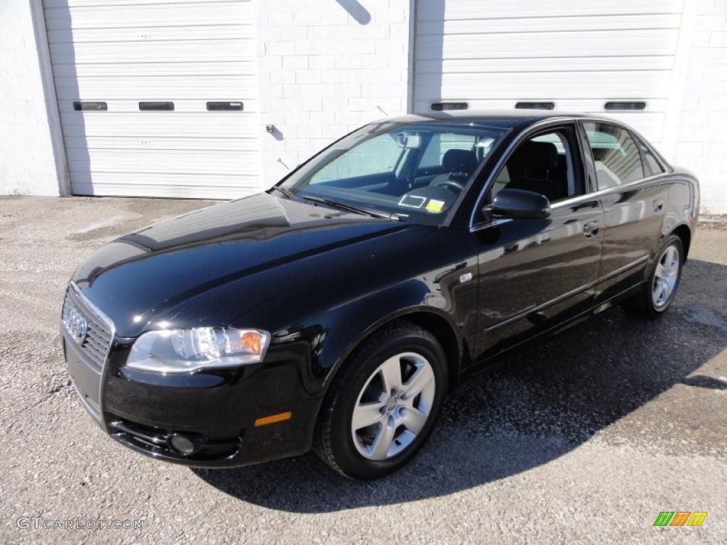 2006 A4 2.0T Sedan - Brilliant Black / Ebony photo #2