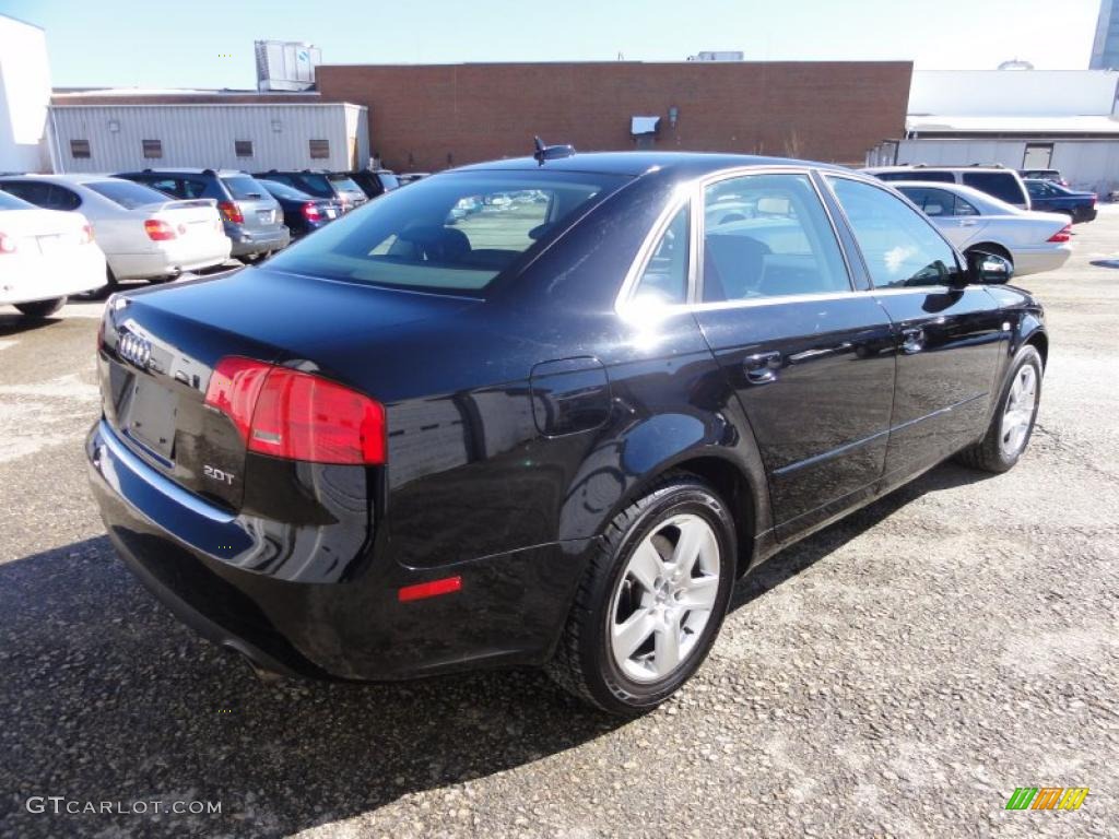 2006 A4 2.0T Sedan - Brilliant Black / Ebony photo #8