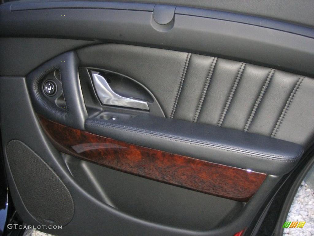 2008 Maserati Quattroporte Executive GT Nero Door Panel Photo #45811261