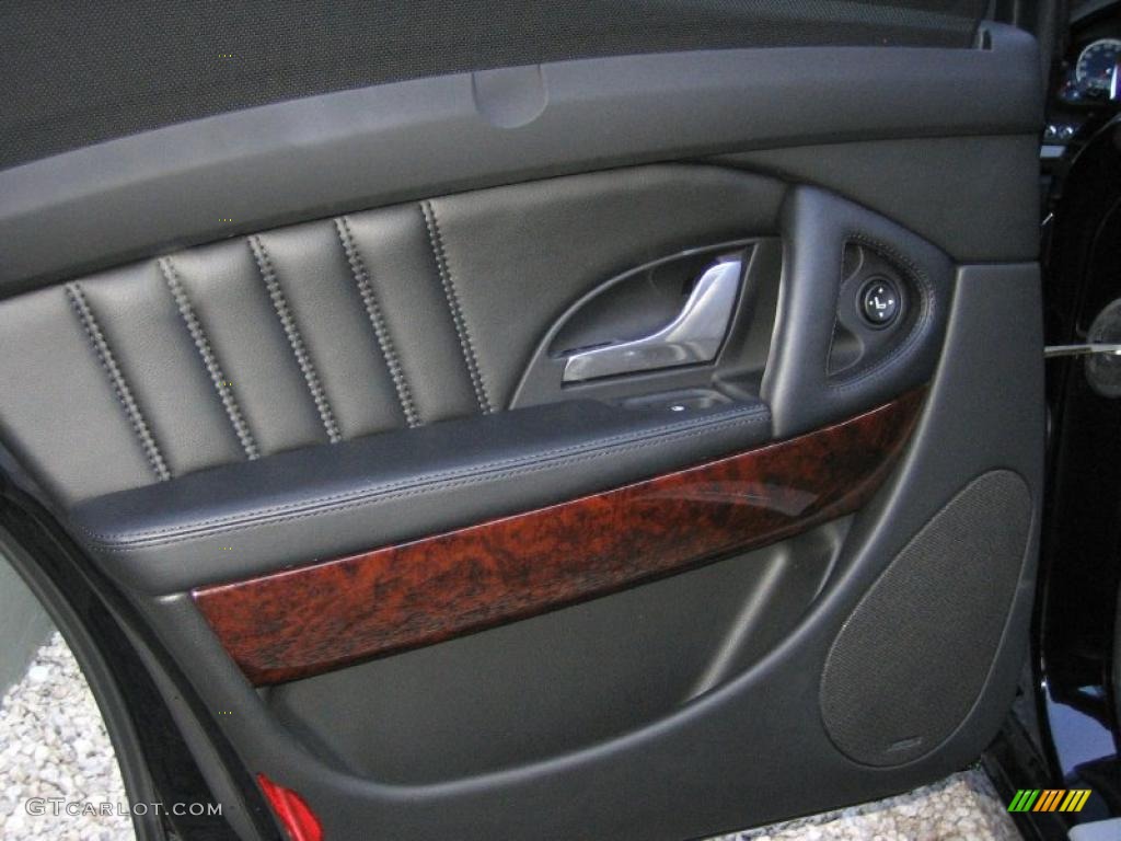 2008 Maserati Quattroporte Executive GT Nero Door Panel Photo #45811269
