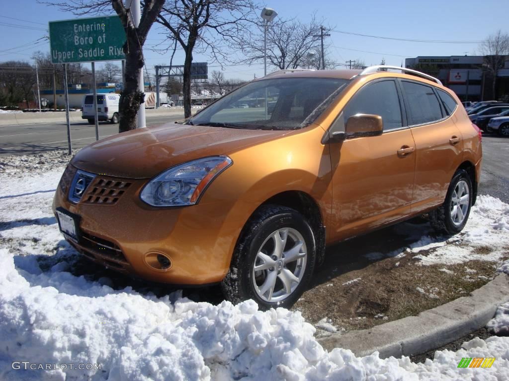 2008 Rogue SL AWD - Orange Alloy Metallic / Black photo #1