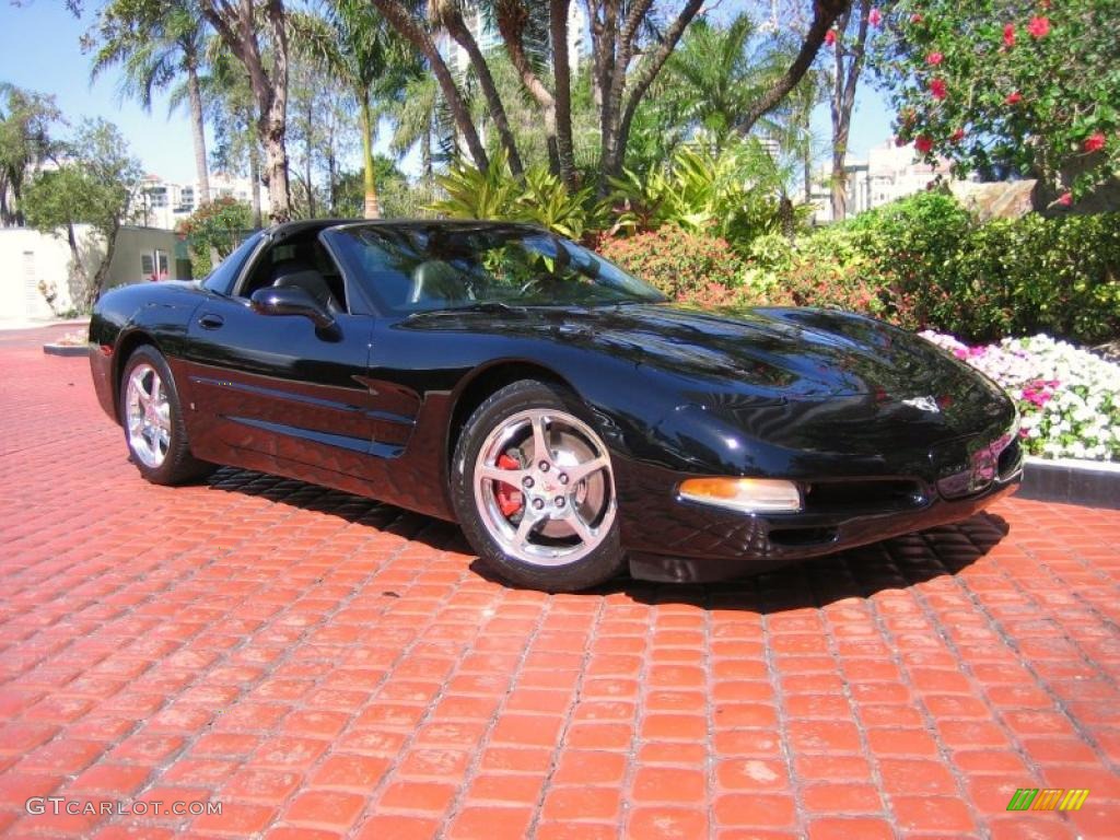 2003 Corvette Coupe - Black / Black photo #1