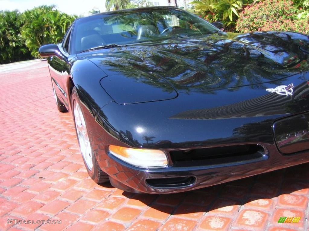 2003 Corvette Coupe - Black / Black photo #7
