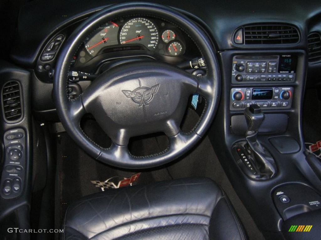 2003 Chevrolet Corvette Coupe Black Dashboard Photo #45811485
