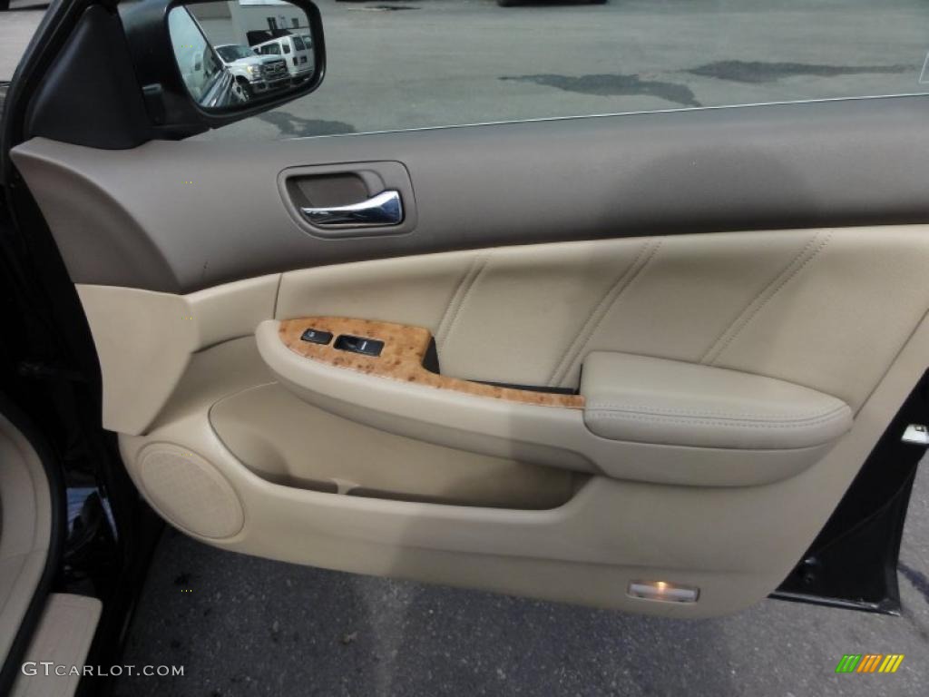 2004 Honda Accord EX V6 Sedan Ivory Door Panel Photo #45812397