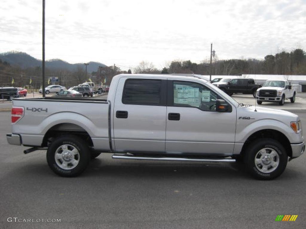 2011 F150 XLT SuperCrew 4x4 - Ingot Silver Metallic / Steel Gray photo #5