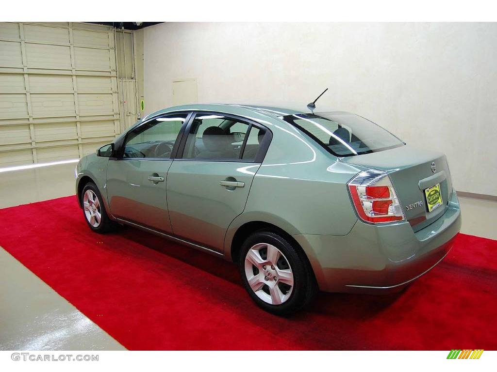 2008 Sentra 2.0 - Metallic Jade Green / Charcoal/Steel photo #4