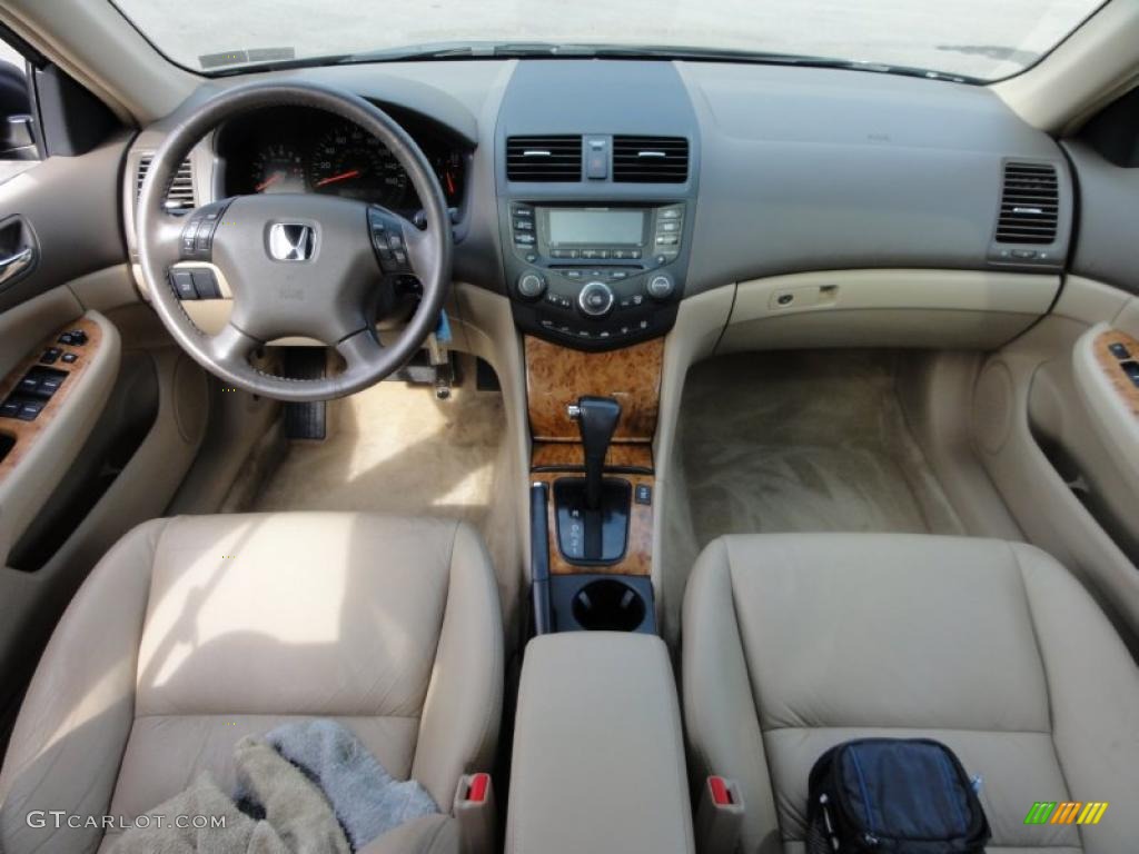 2004 Honda Accord EX V6 Sedan Ivory Dashboard Photo #45813253