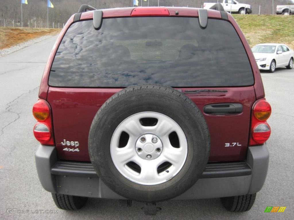 Dark Garnet Red Pearl 2003 Jeep Liberty Sport 4x4 Exterior Photo #45813373