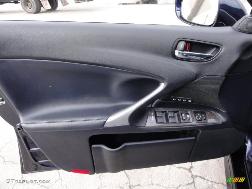 2009 Lexus IS 250 AWD Black Door Panel Photo #45813617
